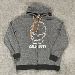 Call Of Duty Hoodie Sweater Mens Extra Large Gray Zip Up